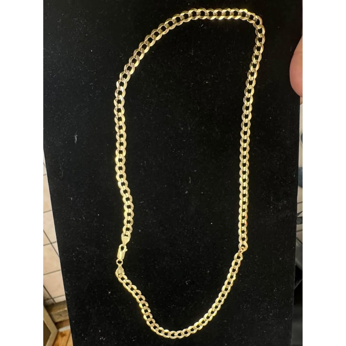 14k Yellow Gold Cuban Chain
