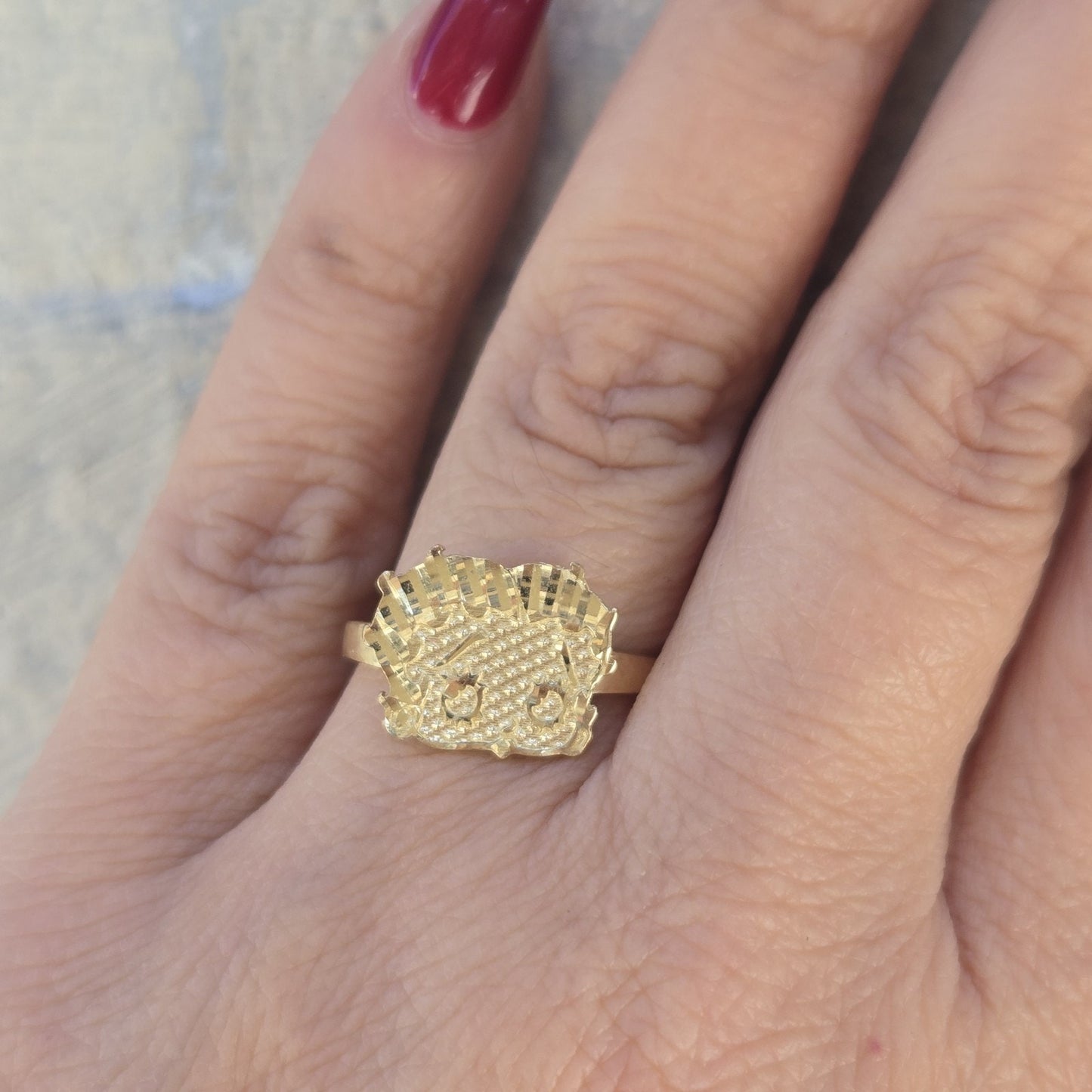 Real Solid 14k Gold Betty Ring