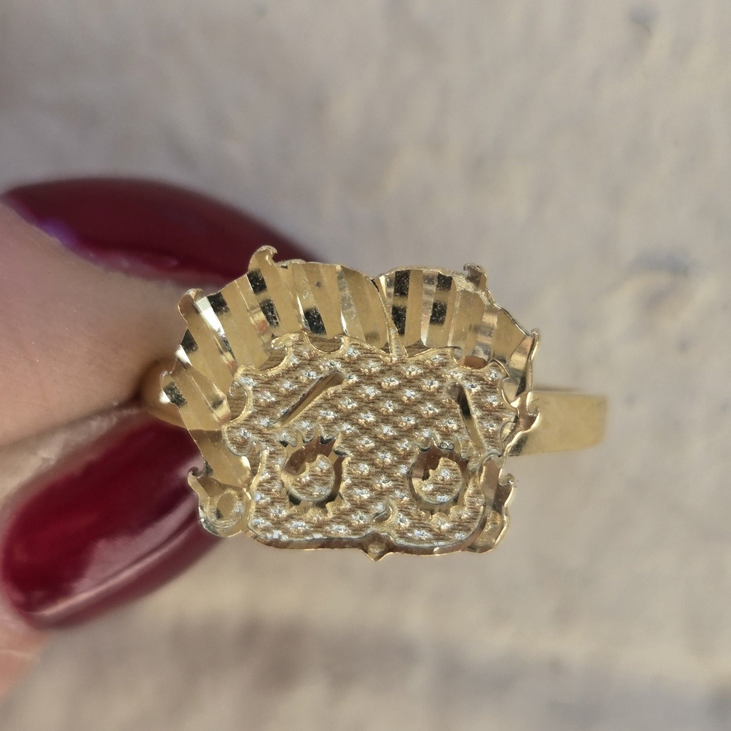 Real Solid 14k Gold Betty Ring
