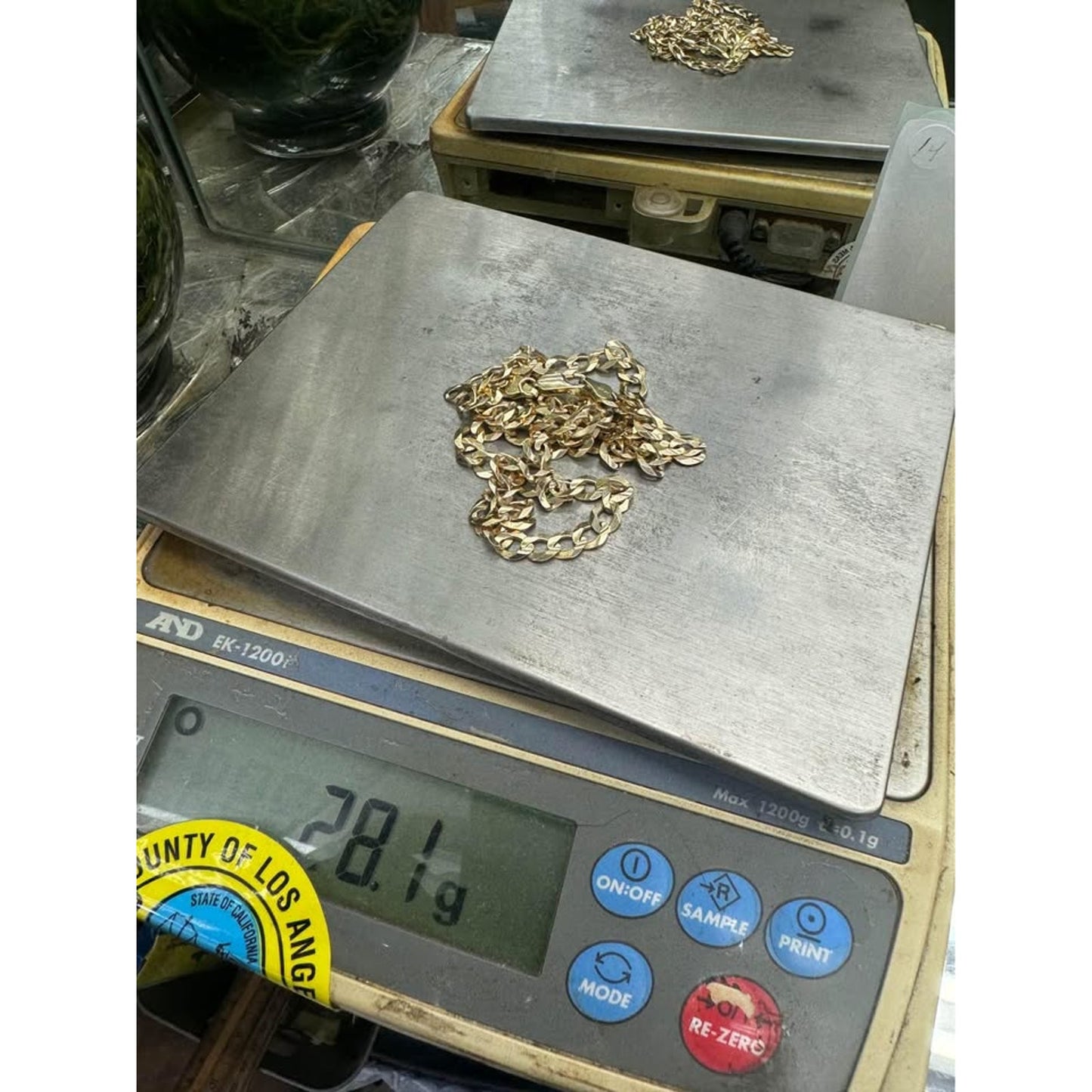 14k Yellow Gold Cuban Chain