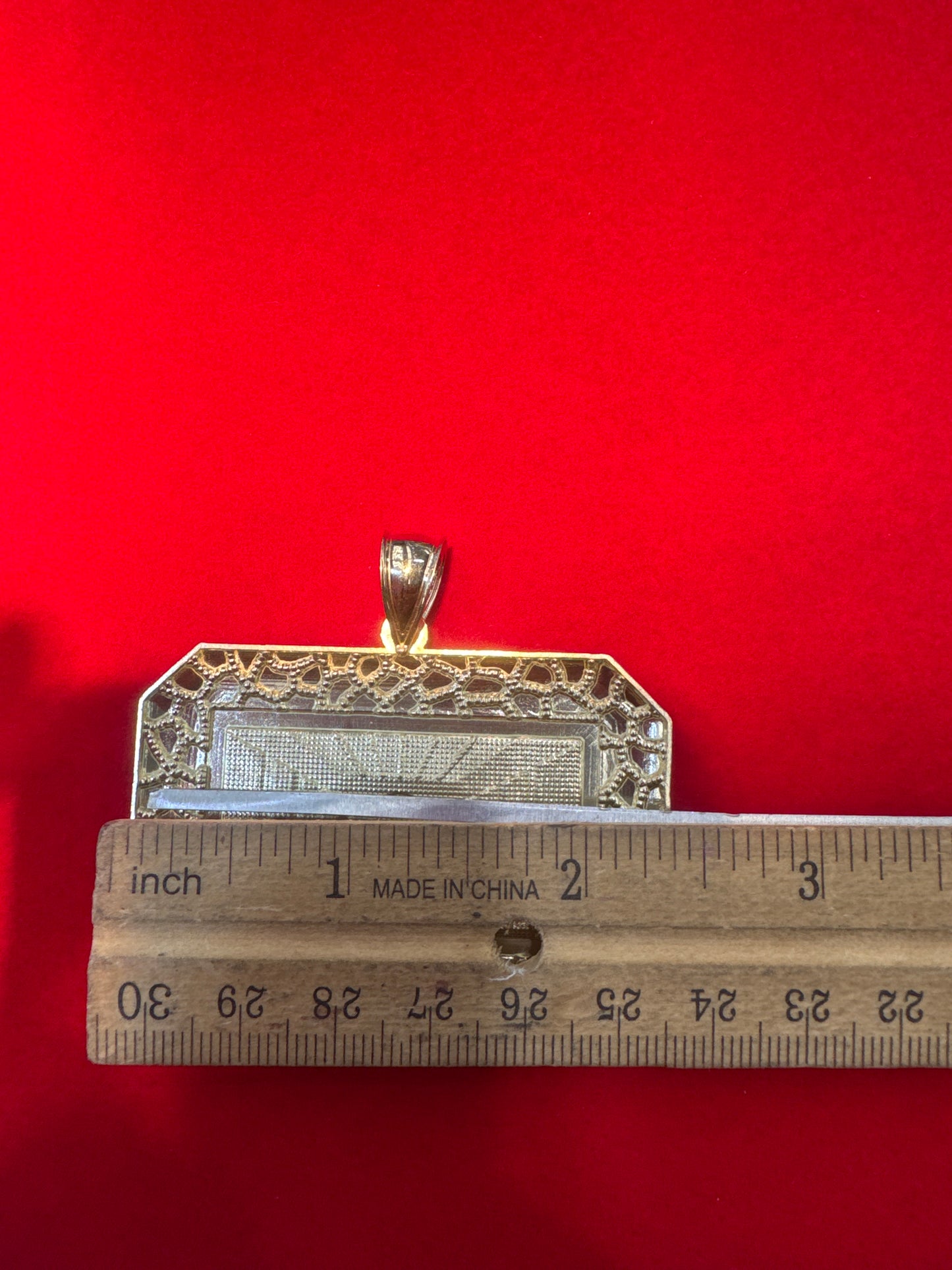 10k Last Supper Nugget Pendant