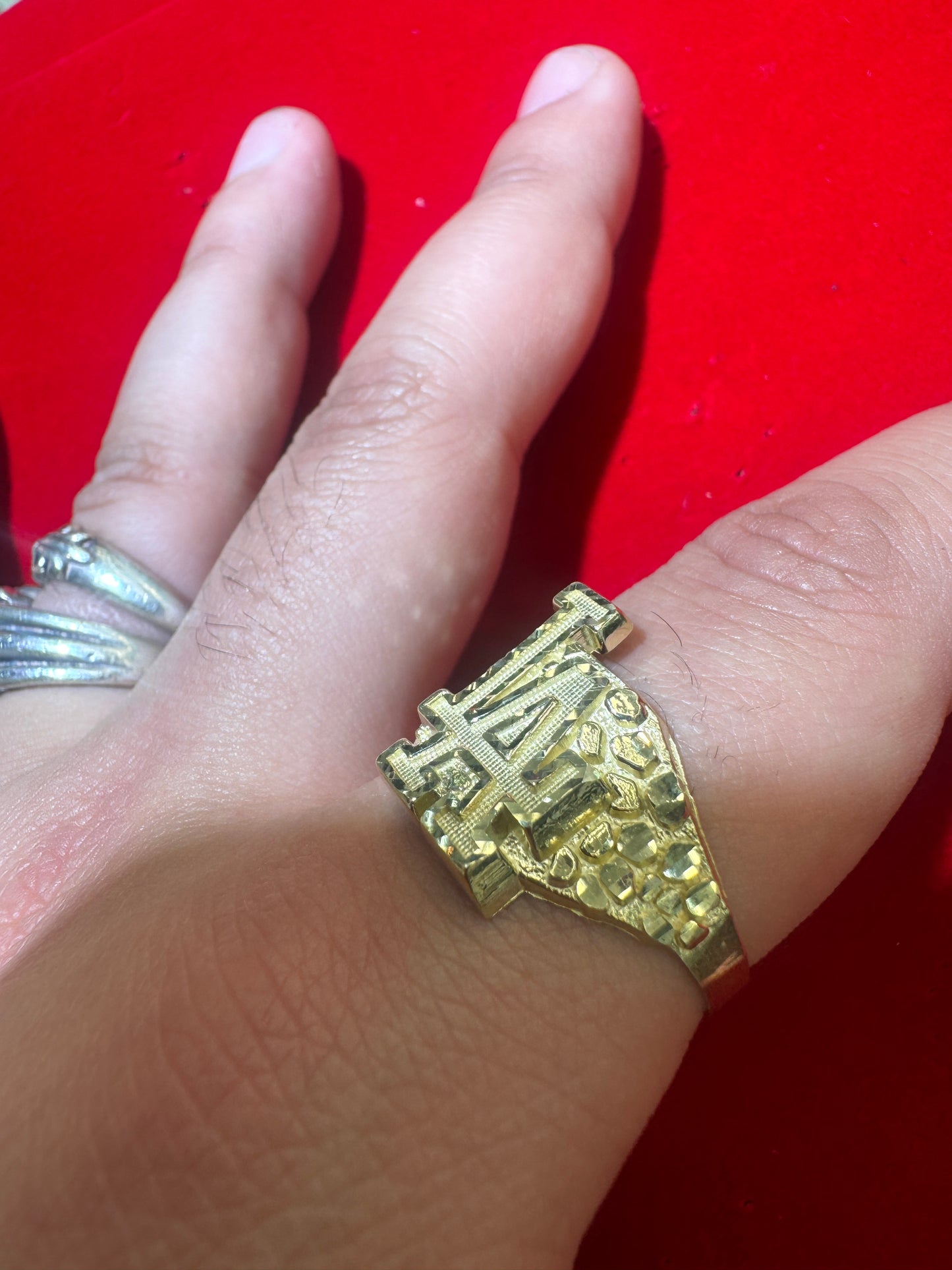 10k LA Nugget Ring