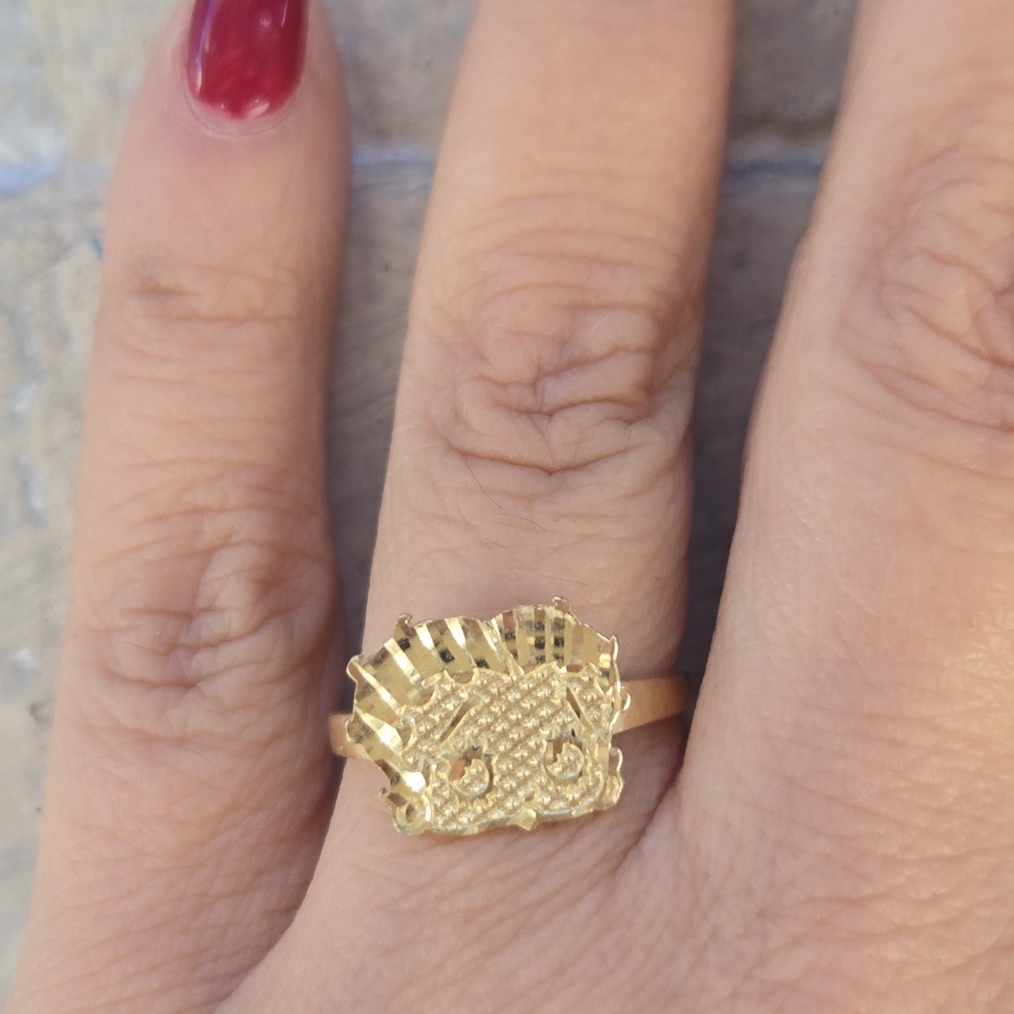 Real Solid 14k Gold Betty Ring